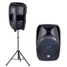 Enceinte amplifiée Boomer 8" 300W USB SD BT + pied