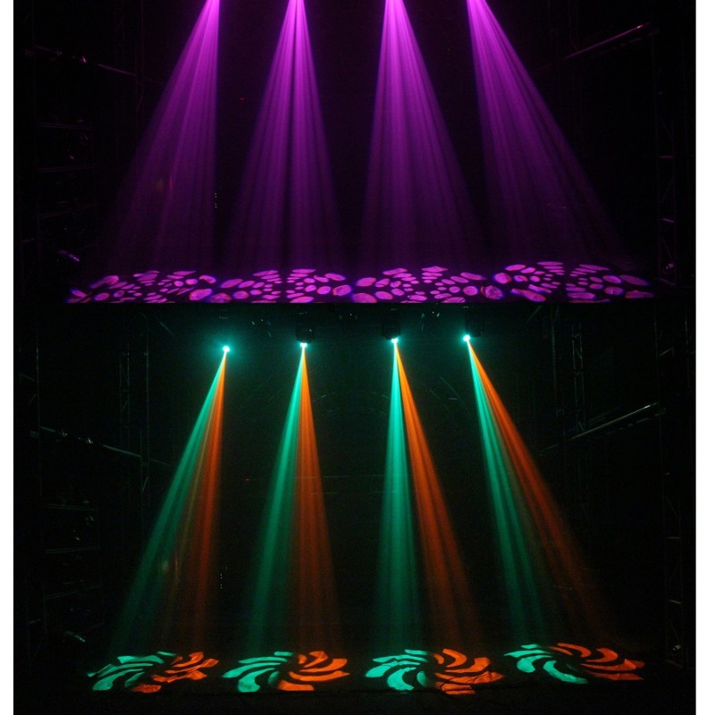 Lyre BeeStar Beemove SPOT40 - Lyre LED 30W Blanche + RGB, Modes Auto/Music/DMX, 12 Canaux