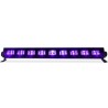Barre Néon UV Beestar UVLINE à LEDs 9x3W ,IP44,  effet surnaturel lorsque la lumière noire se reflète sur des tissus blanc