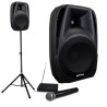 Enceinte amplifiée 300W, MIC PIED, Bar Animations