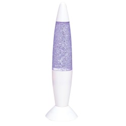 Lampe à Paillette avec Boitier Blanc - Alimenté par 3 piles AA