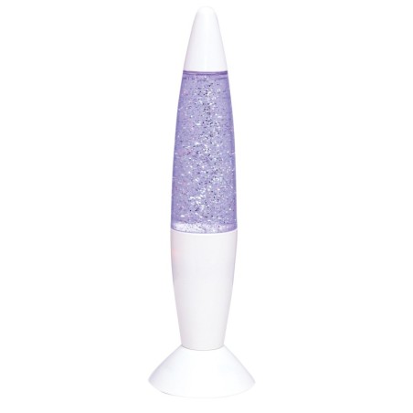 Lampe à Paillette avec Boitier Blanc - Alimenté par 3 piles AA