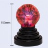 Boule de plasma sensible au contact de 6 pouces - Alimentée par USB ou 3 piles AA