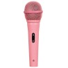 Microphone vocal dynamique Soundlab avec câble en rose - XLR vers Jack 6.35mm 4m