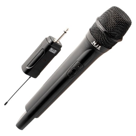 Microphone portatif radio UHF avec récepteur - Alimenté par 4 piles AA
