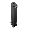 Tour de son noire avec lecteur CD, Bluetooth, FM et USB, 60W + télécommande