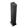 Tour de son noire avec lecteur CD, Bluetooth, FM et USB, 60W + télécommande