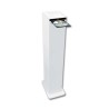 Tour de son blanche avec lecteur CD, Bluetooth, FM et USB, 60W + télécommande