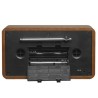 Denver Electronics DAB-18 Radio portable 2x2W - Personnel Analogique et numérique WOOD - Radios portables, DAB+,FM