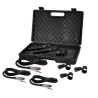 Kit de microphone vocal professionnel filaire dynamique Soundlab avec 3 microphones et étui de transport