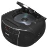 Lecteur CD Denver Electronics TCP-40, Casette Portable, Noir 2W RMS, Radio FM, Noir LCD 3,5 mm