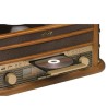 Platine vinyles MCR-50MK3 Design rétro. Radio FM/AM, CD, Cassette. Haut-parleurs 5W. Fonction REC, Boîtier en Bois