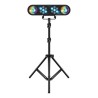 Jeux de lumières, LyteQuest Pack RAINBOW, Portique, 2 PAR 14 LEDS de 1W, 2 LED Ball 3 RVB 3W, Mode Audio et Auto, Télécommande