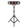 Jeux de lumières, LyteQuest Pack RAINBOW, Portique, 2 PAR 14 LEDS de 1W, 2 LED Ball 3 RVB 3W, Mode Audio et Auto, Télécommande