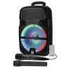 Enceinte sono mobile My Deejay MDJ12 Ring à LEDs RVB 600W 12" USB, Bluetooth, TWS, Micros VHF et filaire, Télécommande