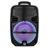 Enceinte sono mobile My Deejay MDJ12 Ring à LEDs RVB 600W 12" USB, Bluetooth, TWS, Micros VHF et filaire, Télécommande
