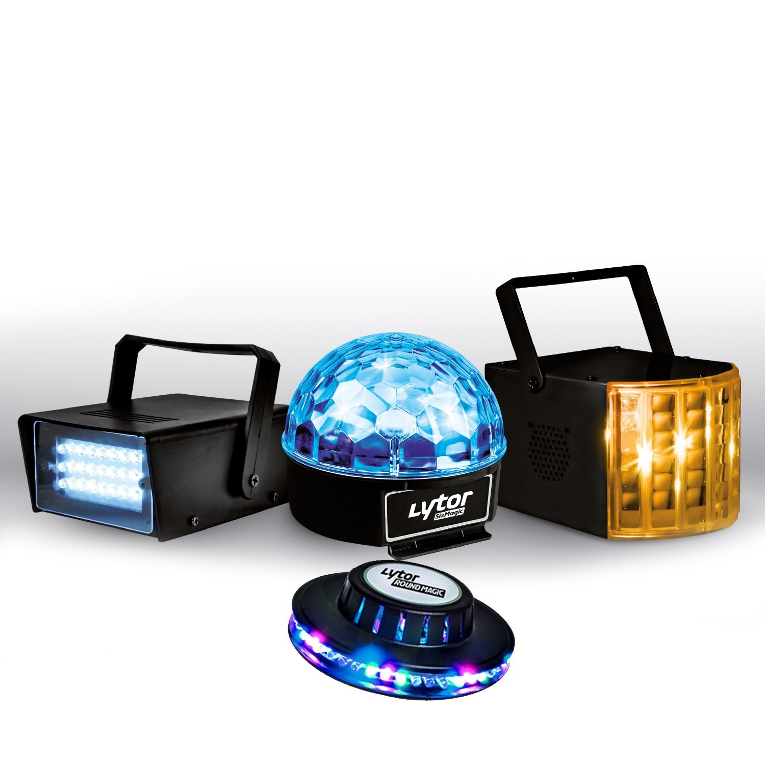 4 Led PACK ZIRKUS LytOr 4 Jeux de lumière stroboscope + dôme ASTRO 6 LEDs ...