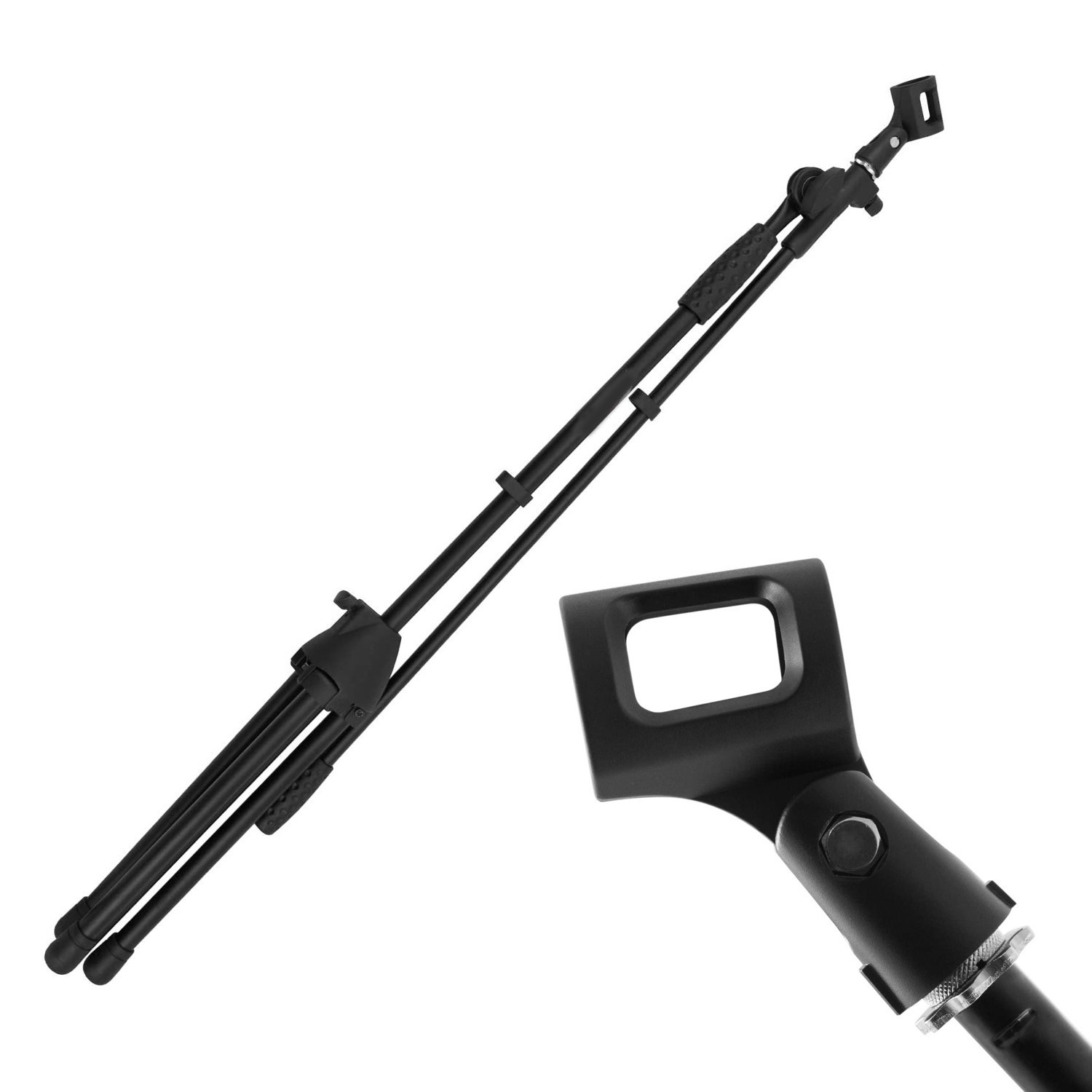 Pince De Microphone à Angle Réglable - ABS Robuste, Diamètre 25-30 Mm, Filetage 5/8 Pouce - Pour Micro Filaire Et Sans Fil - 7