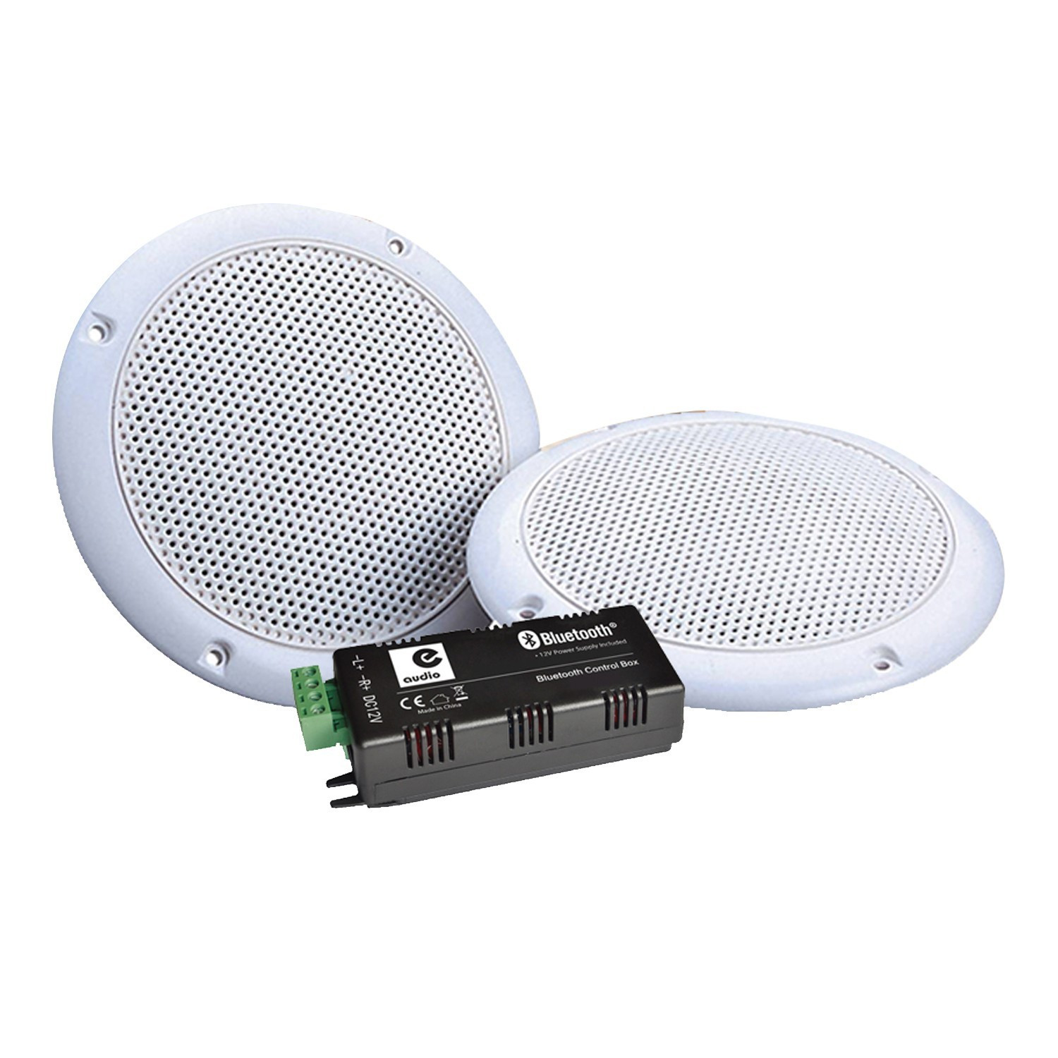 Haut-parleurs Plafond HERDIO 6.5" - Bluetooth, 300W, Blanc