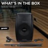 Enceinte active Gemini AS-2115BT-PK, Boomer 15", Puissance 2000W, USB SD Bluetooth RADIO FM, TWS, pied, microphone