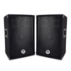 Paire d'enceintes Sono Bass Reflex Trapézoïdal à 3 voies 8"/20cm - 2 x 300W - BM SONIC BMS-08