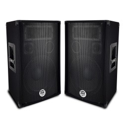 Paire d'enceintes Sono Bass Reflex Trapézoïdal à 3 voies 10"/25cm - 2 x 400W - BM SONIC BMS-10