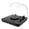 Platine vinyles Ledwood ROUND-300Black  - 33-45-78 Tours, Encodage sur USB, avec haut-parleurs stéréo 2x5W, Bluetooth