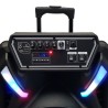 Enceinte Active FestiSound FESTI15-UHF - 15" 38CM / 700W - sur Batterie - Effet LED, USB SD Bluetooth, 1 micro UHF + 1 micro fil