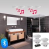 Kit de 4 Haut-parleurs de plafond étanches 160W BLUETOOTH - E-AUDIO B403BL
