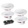 Kit de 4 Haut-parleurs de plafond étanches 160W BLUETOOTH - E-AUDIO B403BL