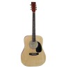 Kit Guitare Acoustique Johnny Brook JB300 Couleur Naturel, médiator, cordes, sacoche et une sangle