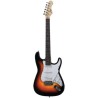 Kit guitare électrique - Johnny Brook JB406 - avec amplificateur 20W, Finition Sunburst