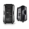 Encente DJ sur batterie DJOON08 - 400W à LEDs RVB USB/SD/Bluetooth, 2 Micros VHF pour Karaoké, Soucoupe OVNI