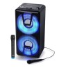 Enceinte Mobile Autonome MUSE M-1820DJ à LED Party box portable avec lecteur CD + Micro VHF et Filaire - BT/CD/AUX/USB - 150W