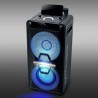 Enceinte DJ - Muse M-1920DJ sur Batterie, 300W, CD, Bluetooth et Effets LED (USB, AUX, Télécommande), 1 microphone VHF sans fil
