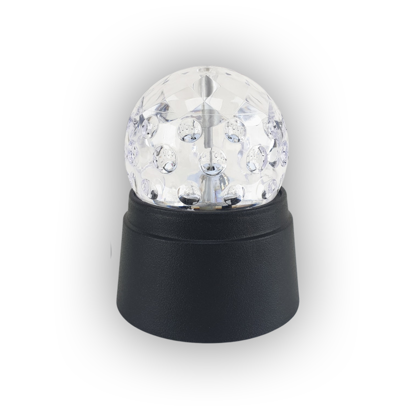 Mini Boule Disco Portable pour Fête, Lumière Stroboscopique DJ RVB avec