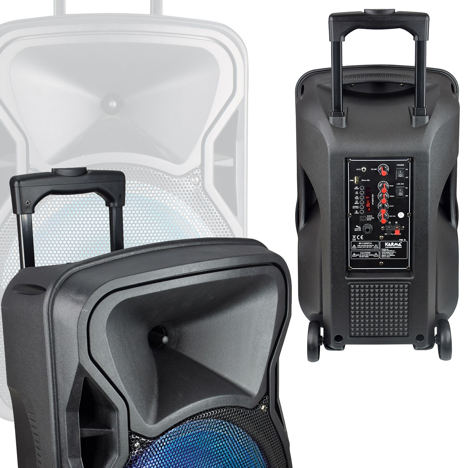 Microphone Haut-parleur Albrecht SM 600 - Prise 3,5 Mm - Câble Spiralé - Pour Radios Double Jack