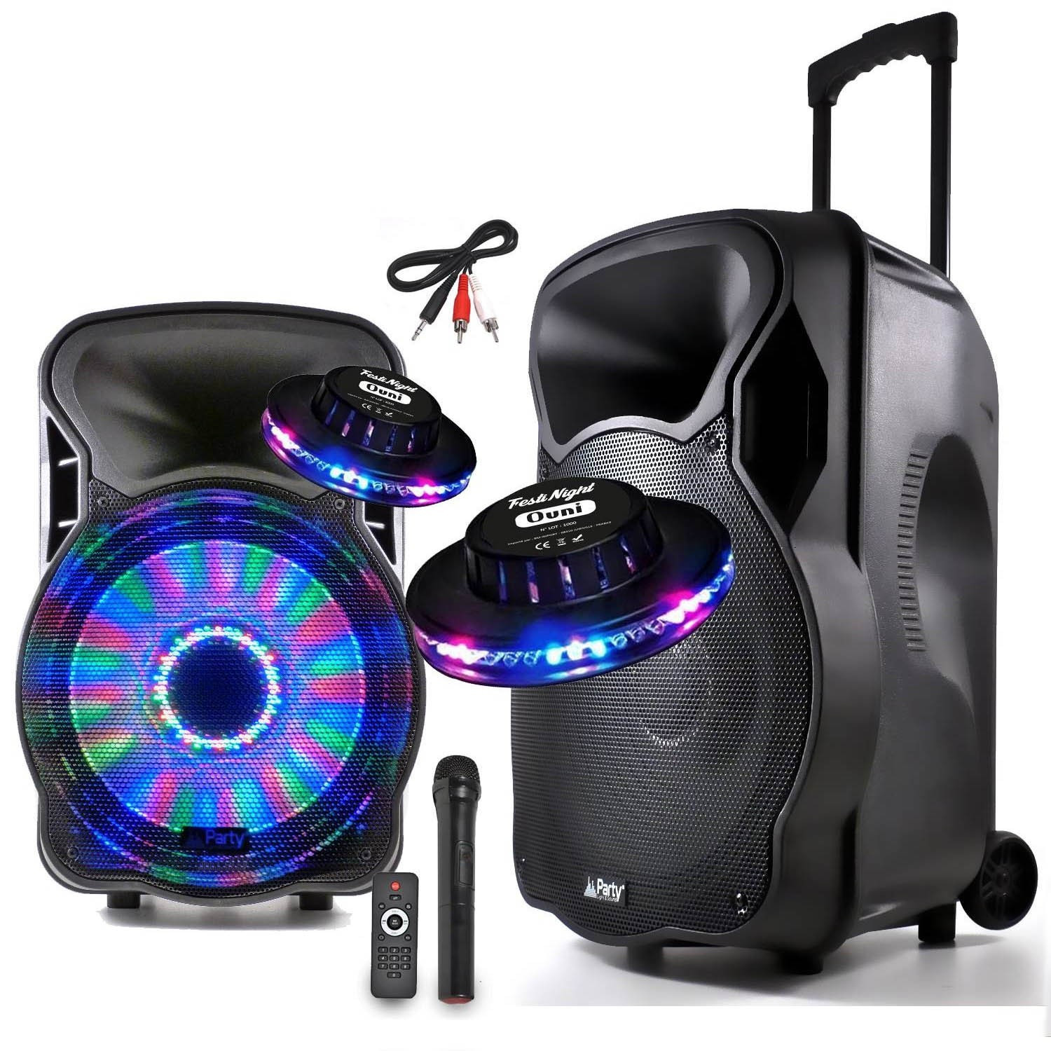 Rockville Karaoke Speaker Rockville RPB-KAR Portable Bluetooth Speaker ...