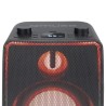 Enceinte sur batterie Muse M1802 DJ Stéréo 60W, Bluetooth 5.0, Radio FM, Effets lumineux, AUX/USB, Microphones VHF et filaire