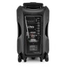 Enceinte sono portable batterie de 700W 12" à LED RGB - USB/ MICRO SD/BT/FM + Support Longue perche avec Micro VHF + Tél
