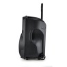 Enceinte sono portable batterie de 700W 12" à LED RGB - USB/ MICRO SD/BT/FM + Support Longue perche avec Micro VHF + Tél
