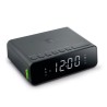 Radio Réveil Muse M-175 WI avec double alarme - PLL FM - Chargement induction sans fil 5W - Affichage LED blanc