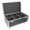 Flight BST FL-PARCASE de transport pour 6 projecteurs - Coins de protection type boule métal - Equipé de roulettes de transport