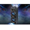 Enceinte Sono Party Box Muse M-1988 DJ, 800W, Effet LED multicolore et clignotante, USB/Bluetooth/Radio FM - 2 AUX, Lumière OVNI