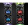 Enceinte Sono Party Box Muse M-1988 DJ, 800W, Effet LED multicolore et clignotante, USB/Bluetooth/Radio FM - 2 AUX, Lumière OVNI