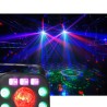 Jeu de lumière Ibiza Light FULLMOON - DMX 5-EN-1 AVEC WASH LED RGBW 4-en-1, UV, LAS R+G, STROBO 20 flashes/sec. & ASTRO