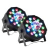 PROJECTEURS PAR Party Sound & Light PARTY-PAR-ASTRO - 7 canaux DMX A LED, 18 LED RVB, AVEC ASTRO, Effet Astro 3 LED, Etrier