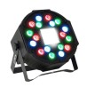 Jeux de lumières 2 PROJECTEURs PAR Party Sound & Light PARTY-PAR-STROBE - DMX A 18LED AVEC Stroboscope 36 LED, Etrier