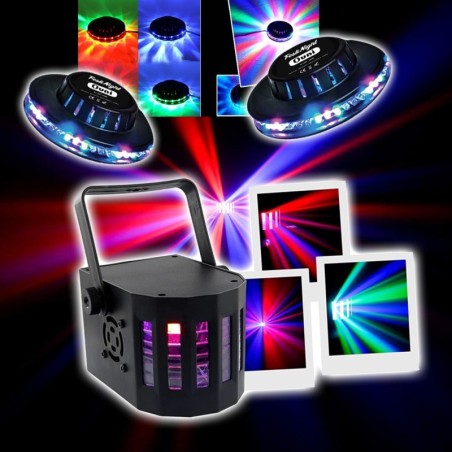 Pack De 10 Projecteurs LED PAR 18x1W DMX RGB - Pour Animation DJ, Bar, Club, Décoration De Salle - 7