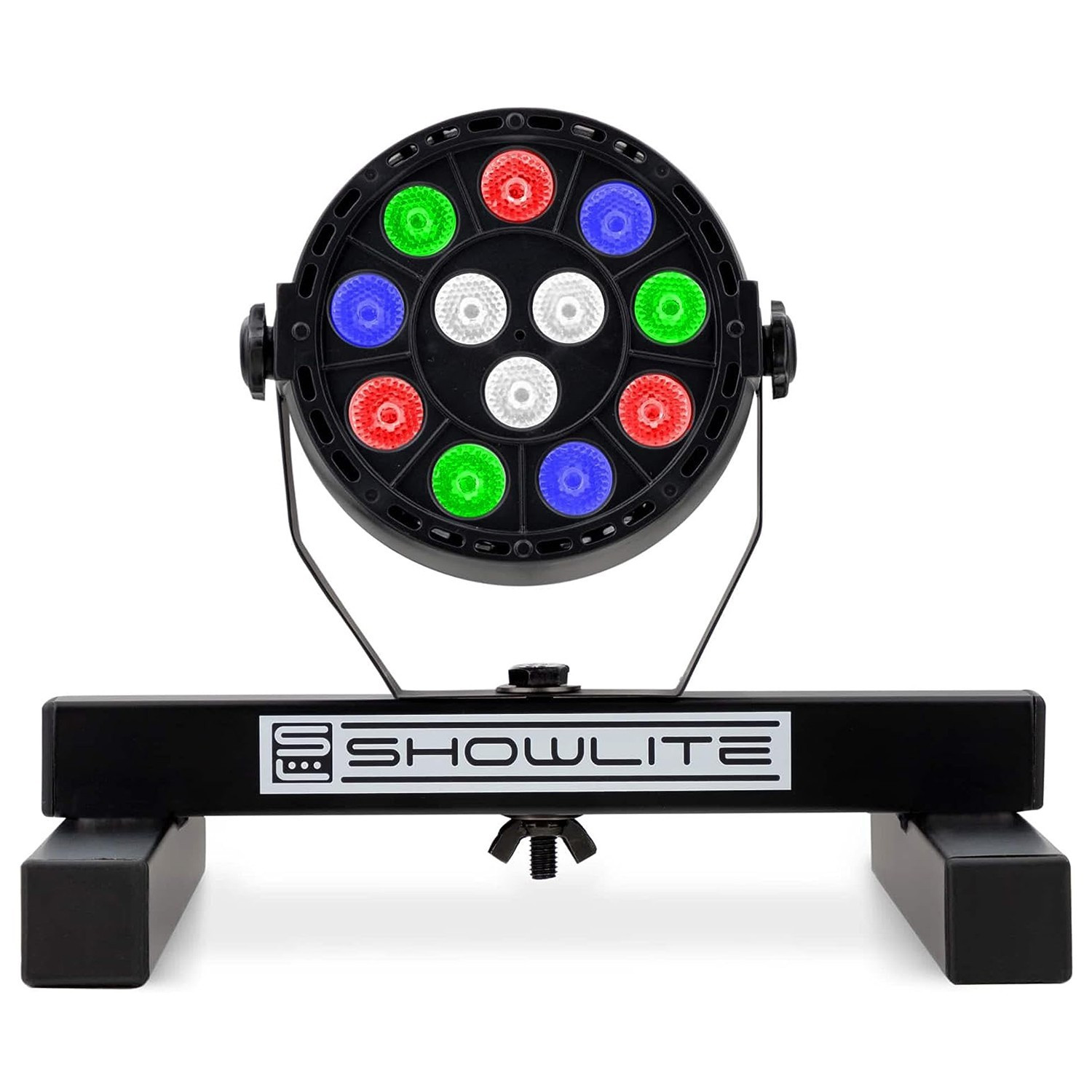 Lot De 4 Spots LED Showlite SPS-121 Avec Contrôleur DMX - RGBW, 12 LED 1W, Programmes Auto/son, Idéal Fête, DJ